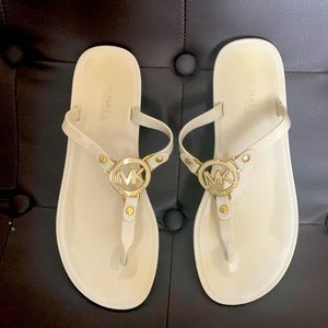 Michael Kors cream sandals size 8